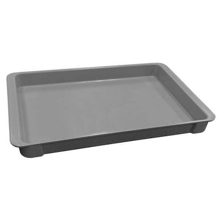 Stackable Storage Container, 1.3 gal, 18-3/4 in L x 11-7/8 in W x 1-3/4 in H, Gray MPN:8040085136