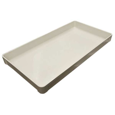 Stackable Storage Container, 5.1 gal, 30-3/8 in L x 15-7/8 in W x 2-3/4 in H, White MPN:8051085269