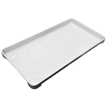 Stackable Storage Container, 1.3 gal, 22 in L x 12 in W x 1-1/2 in H, White MPN:8081085269