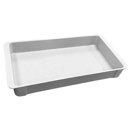 Stackable Storage Container W/ Lid, 3.1 gal, 23-3/8 in L x 12 in W x 3-1/8 in H, White MPN:8082085269