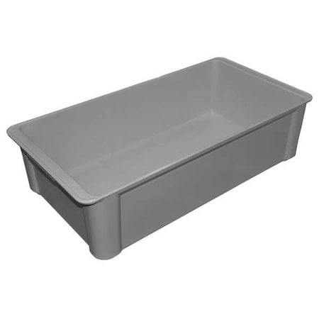 Stackable Storage Container, 6 gal, 23-3/8 in L x 12 in W x 6 in H, Gray MPN:8083085136
