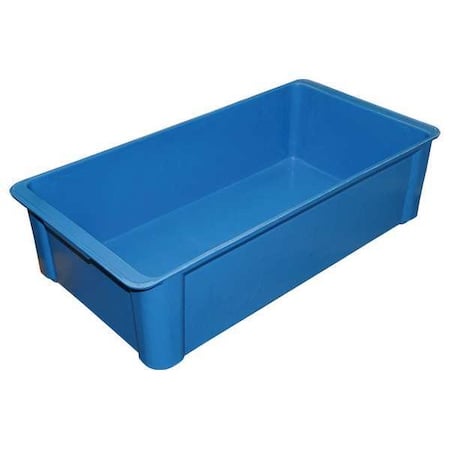 Stackable Storage Container, 6 gal, 23-3/8 in L x 12 in W x 6 in H, Blue MPN:8083085268