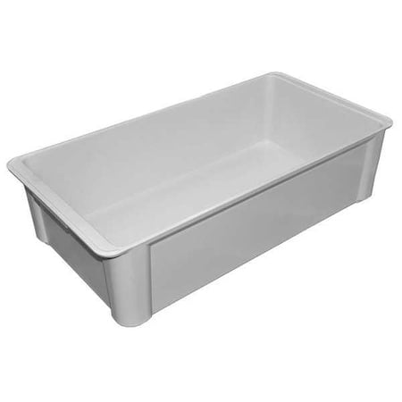 Stackable Storage Container, 6 gal, 23-3/8 in L x 12 in W x 6 in H, White MPN:8083085269