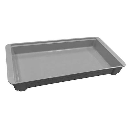 Stackable Storage Container, 1.8 gal, 20-3/4 in L x 11-1/4 in W x 2-3/8 in H, Gray MPN:8147085136