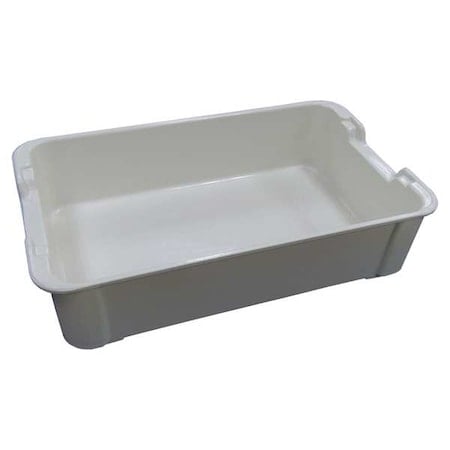 Stackable Storage Container, 2.6 gal, 17-3/4 in L x 10-1/2 in W x 4-1/4 in H, White MPN:8190085269