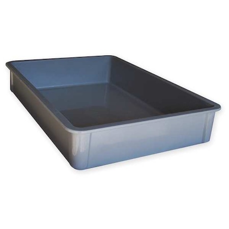 Stackable Storage Container, 7.1 gal, 25-3/4 in L x 17-3/4 in W x 4-1/2 in H, Gray MPN:8750085136