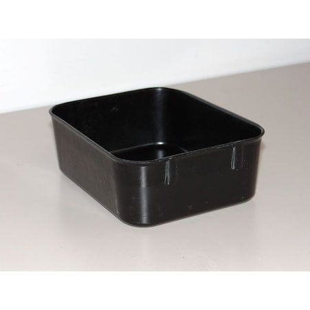Stack & Nest Storage Container, 0.2 gal, 6-1/8 in L x 4-7/8 in W x 2-1/8 in H, Black MPN:9211085118