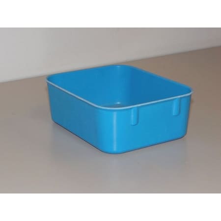 Stack & Nest Storage Container, 0.2 gal, 6-1/8 in L x 4-7/8 in W x 2-1/8 in H, Blue MPN:9211085268