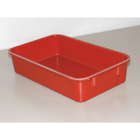 Stack & Nest Storage Container, 0.4 gal, 9-3/4 in L x 6-1/8 in W x 2-1/8 in H, Red MPN:9221085280
