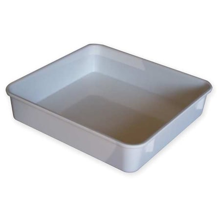 Stack & Nest Storage Container, 1.4 gal, 9-3/4 in L x 9-1/4 in W x 4-1/2 in H, White MPN:9231085269