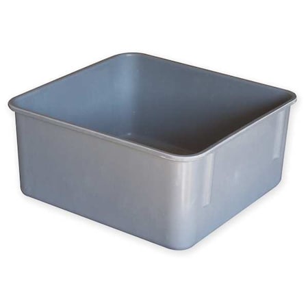Stack & Nest Storage Container, 0.7 gal, 9-3/4 in L x 9-1/4 in W x 2-1/8 in H, Gray MPN:9241085136