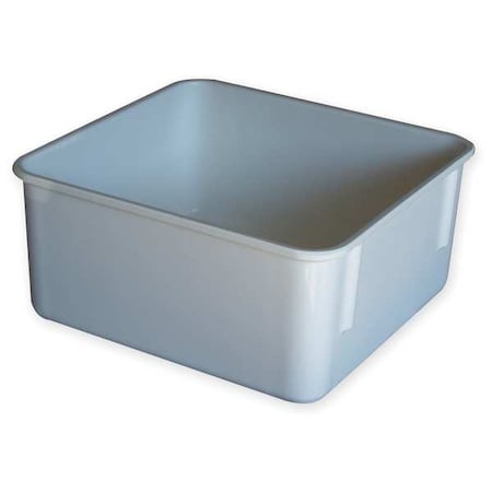 Stack & Nest Storage Container, 0.7 gal, 9-3/4 in L x 9-1/4 in W x 2-1/8 in H, White MPN:9241085269