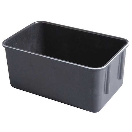 Stack & Nest Storage Container, 0.9 gal, 9-3/4 in L x 6-1/8 in W x 4-1/2 in H, Black MPN:9261085118