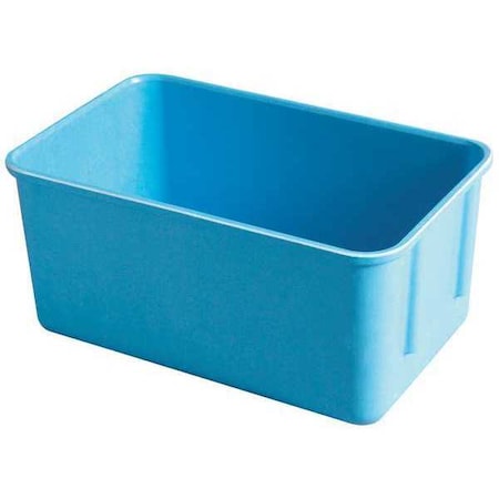 Stack & Nest Storage Container, 0.9 gal, 9-3/4 in L x 6-1/8 in W x 4-1/2 in H, Blue MPN:9261085268