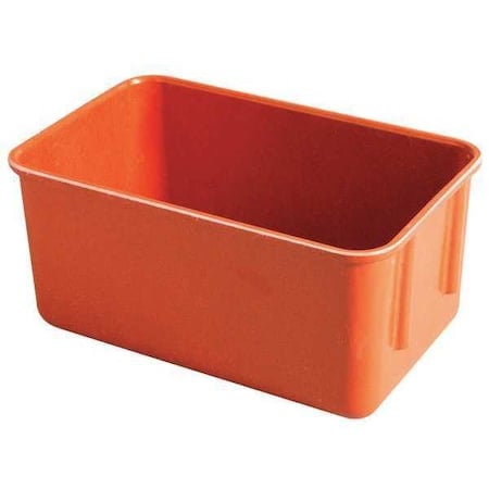 Stack & Nest Storage Container, 0.9 gal, 9-3/4 in L x 6-1/8 in W x 4-1/2 in H, Red MPN:9261085280