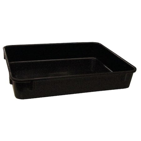 Stack & Nest Storage Container, 0.9 gal, 12-3/8 in L x 9-3/4 in W x 2-1/8 in H, Black MPN:9301085118