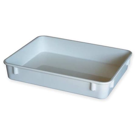 Stack & Nest Storage Container, 0.9 gal, 12-3/8 in L x 9-3/4 in W x 2-1/8 in H, White MPN:9301085269