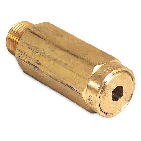 Safety Valve, 6, 000 psi Max Pressure, Brass, For Mi-T-M 3008/5004/5005/6004/7004 Series MPN:22-0319