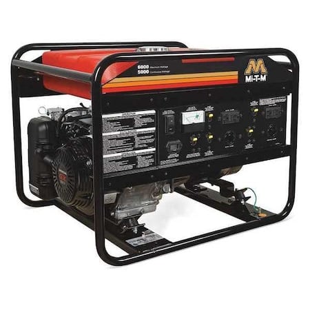 Portable Generator, Gasoline, 5, 000 W Rated, 6, 000 W Surge, Recoil Start, 120/240V AC, 41.7/20.8 A MPN:GEN-6000-0MH0