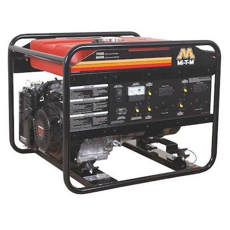 Portable Generator, Gasoline, 6, 500 W Rated, 7, 500 W Surge, Recoil Start, 120/240V AC, 54.2/27.1 A MPN:GEN-7500-0MH0