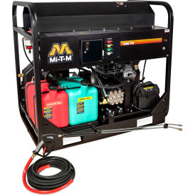 Mi-T-M® HS Stationary Gasoline Hot Water Pressure Washer 408cc Vanguard 3000 PSI 4.8 GPM HS-3005-0MGV