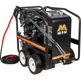 Mi-T-M® HSP Portable Gasoline Hot Water Pressure Washer 408cc Vanguard 3500 PSI 3.3 GPM HSP-3504-3MGV
