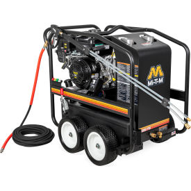 Mi-T-M® HSP Portable Gasoline Hot Water Pressure Washer 408cc Vanguard 4000 PSI 3.3 GPM HSP-4004-3MGV