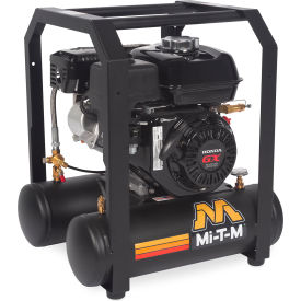 Mi-T-M® Single Stage Air Compressor w/ 196cc Honda GX200 OHV Engine 5 Gal. Cap. Recoil Start AM1-HH04-05M