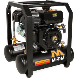 Mi-T-M® Single Stage Air Compressor with 212cc Mi-T-M OHV Engine 5 Gal. Cap. Recoil Start AM1-HM04-05M