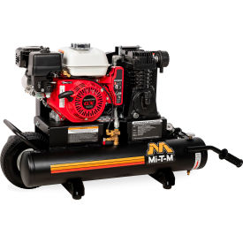 Mi-T-M® Single Stage Air Compressor w/ 196cc Honda GX200 OHV Engine 8 Gal. Cap Electric Start AM1-PH65-08ME