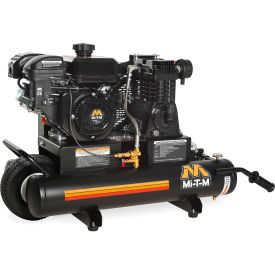 Mi-T-M® Single Stage Air Compressor with 212cc Mi-T-M OHV Engine 8 Gal. Cap. Recoil Start AM1-PM07-08M