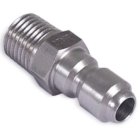 Quick-Connect Coupler, 1/4 (M) x 1/4, Max. Pressure: 6, 000 psi MPN:17-0002