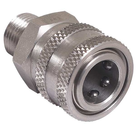 Quick Connect Coupler, Male, 3/8 x 3/8 In MPN:17-0042