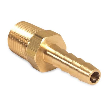 Hose Barb, 1/4MP x 1/4 Std Brass MPN:23-0051