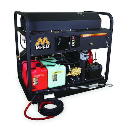 4000 PSI Pressure Washer, 4 GPM, Hot Water, 20 HP Gas-Powered, (4) Quick-Connect Nozzles MPN:GH-4004-0MAH