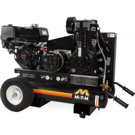 Mi-T-M® Portable Air Compressor/Generator Combo 8 Gal Cap 389cc Honda GX390 OHV Recoil Start AG2-PH13-08M1