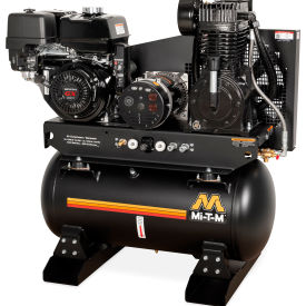Mi-T-M® Stationary Air Compressor/Generator Combo 30 Gal. Cap 389cc Honda OHV Electric Start AG2-SH13-30ME