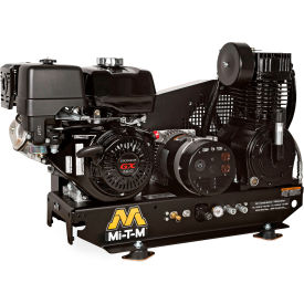 Mi-T-M® Base Mount Air Compressor/Generator Combo 389cc Honda GX390 OHV Recoil Start AG2-SH13-B
