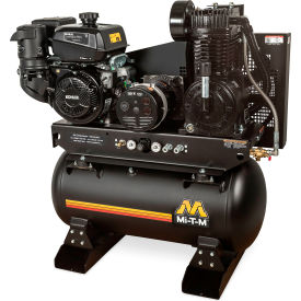 Mi-T-M® Stationary Air Compressor/Generator Combo 30 Gal. Cap. 429cc Kohler OHV Recoil Start AG2-SK14-30M
