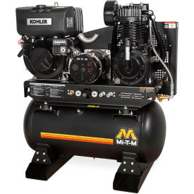 Mi-T-M® Stationary Air Compressor/Generator Combo 30 Gal Cap Kohler KD440 OHV Electric Start AG2-SKD9-30M