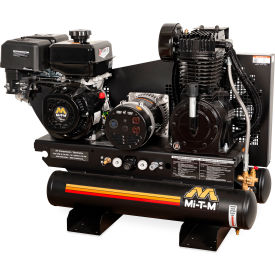 Mi-T-M® Stationary Air Compressor/Generator Combo 8 Gal. Cap. 420cc Mi-T-M OHV Recoil Start AG2-SM14-08M1