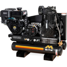 Mi-T-M® Stationary Air Compressor/Generator Combo 8 Gal. Cap 420cc Mi-T-M OHV Electric Start AG2-SM14-08M1E