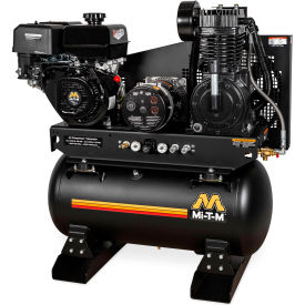 Mi-T-M® Stationary Air Compressor/Generator Combo 30 Gal. Cap. 420cc Mi-T-M OHV Recoil Start AG2-SM14-30M