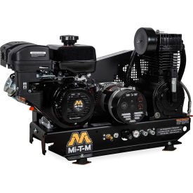 Mi-T-M® Base Mount Air Compressor/Generator Combo 420cc Mi-T-M OHV Recoil Start AG2-SM14-B