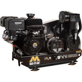 Mi-T-M® Base Mount Air Compressor/Generator Combo 420cc Mi-T-M OHV Electric Start AG2-SM14-BE