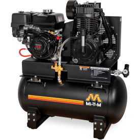 Mi-T-M® Stationary Air Compressor 30 Gallon Capacity 270cc Honda GX270 OHV Recoil Start AM2-SH09-30M