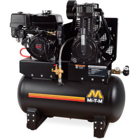 Mi-T-M® Stationary Air Compressor 30 Gallon Capacity 270cc Honda GX270 OHV Electric Start AM2-SH09-30ME