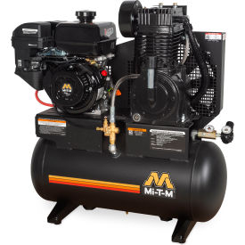 Mi-T-M® Stationary Air Compressor 20 Gallon Capacity 300cc Mi-T-M OHV Recoil Start AM2-SM09-20M