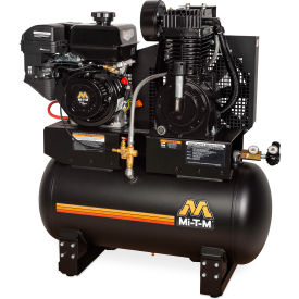 Mi-T-M® Stationary Air Compressor 30 Gallon Capacity 300cc Mi-T-M OHV Recoil Start AM2-SM09-30M