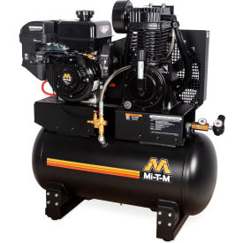 Mi-T-M® Stationary Air Compressor 30 Gallon Capacity 300cc Mi-T-M OHV Electric Start AM2-SM09-30ME